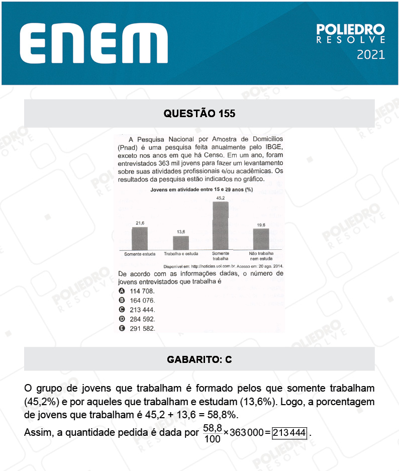 Questão 155 - 2º Dia - Prova Amarela - ENEM 2020