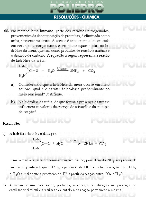 Dissertação 8 - Conhecimentos Específicos - UNIFESP 2009