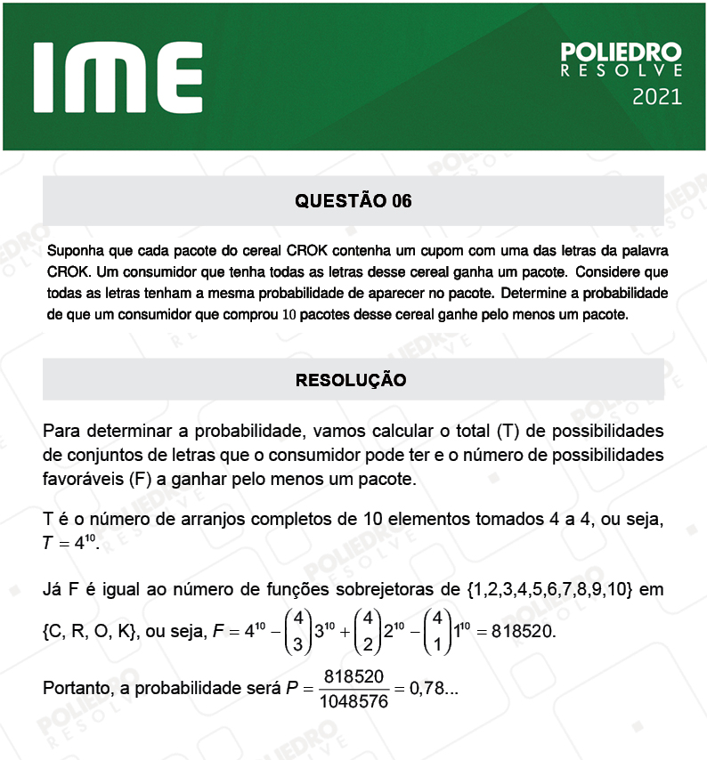 Dissertação 6 - 2ª Fase - Matemática - IME 2021