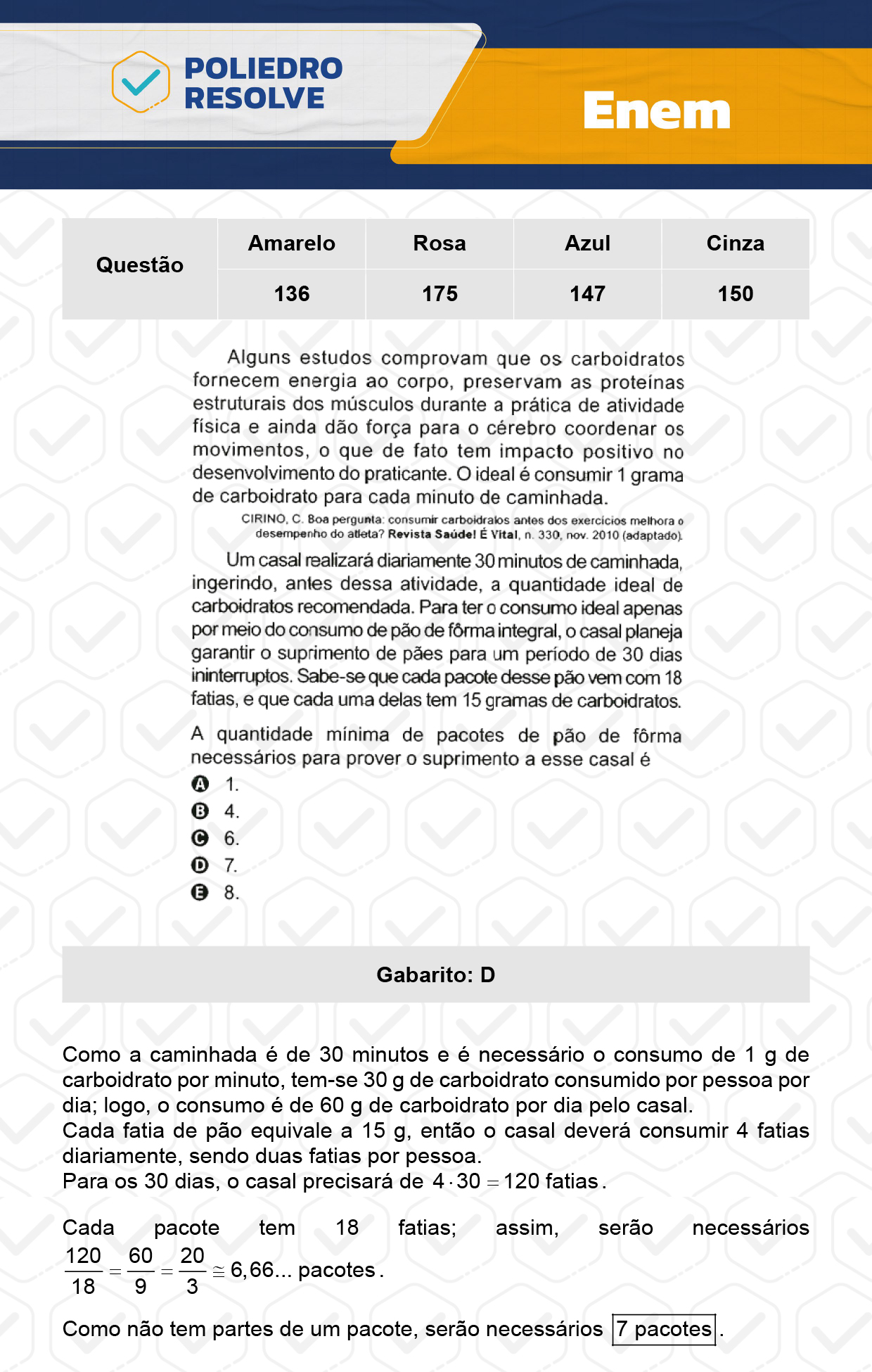 Questão 60 - Dia 2 - Prova Cinza - Enem 2023