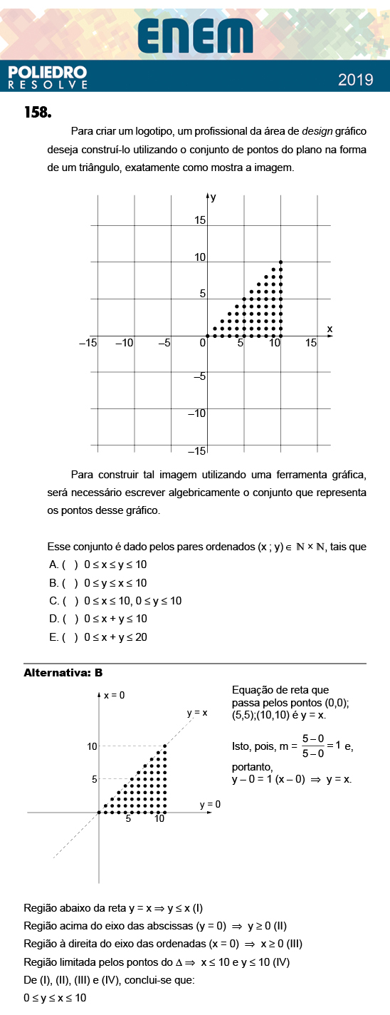 Questão 158 - 2º Dia - Prova ROSA - ENEM 2018