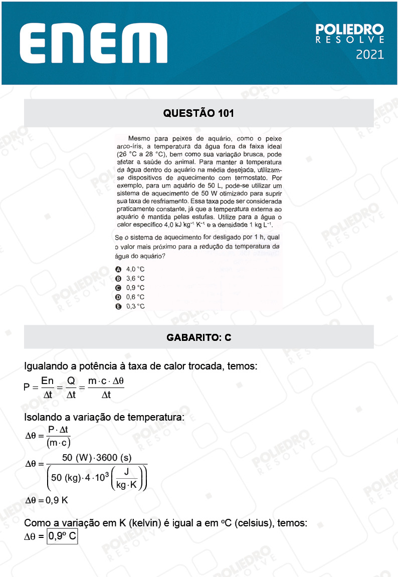 Questão 101 - 2º Dia - Prova Amarela - ENEM 2020