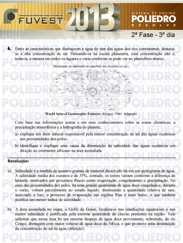 Dissertação 6 - 2ª Fase 3º Dia - FUVEST 2013