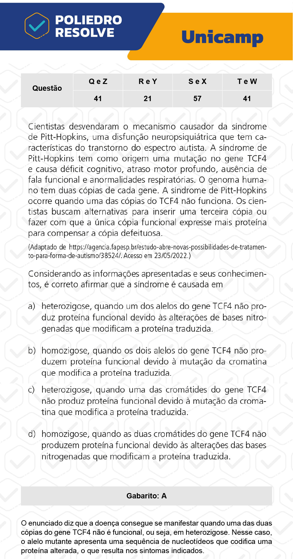 Questão 57 - 1ª Fase - 1º Dia - S e X - UNICAMP 2023