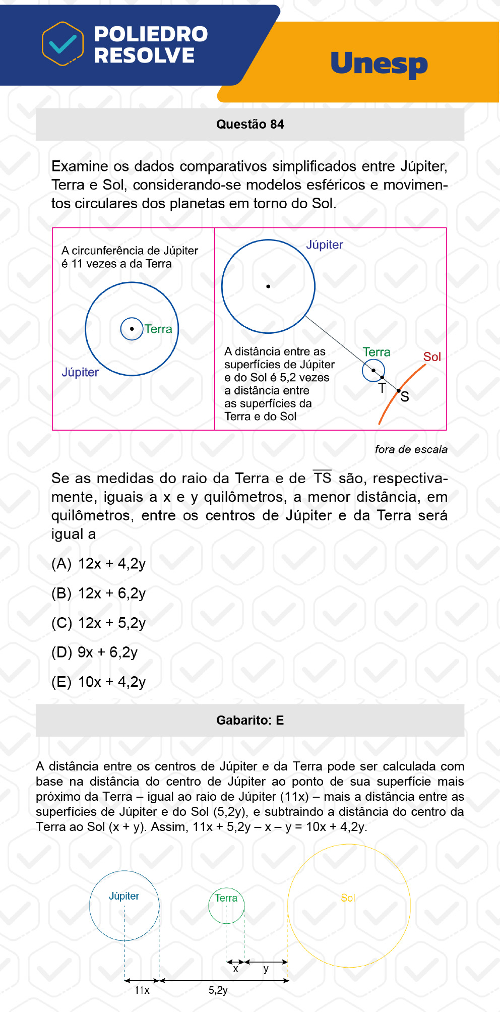 Questão 84 - 1ª Fase - UNESP 2023