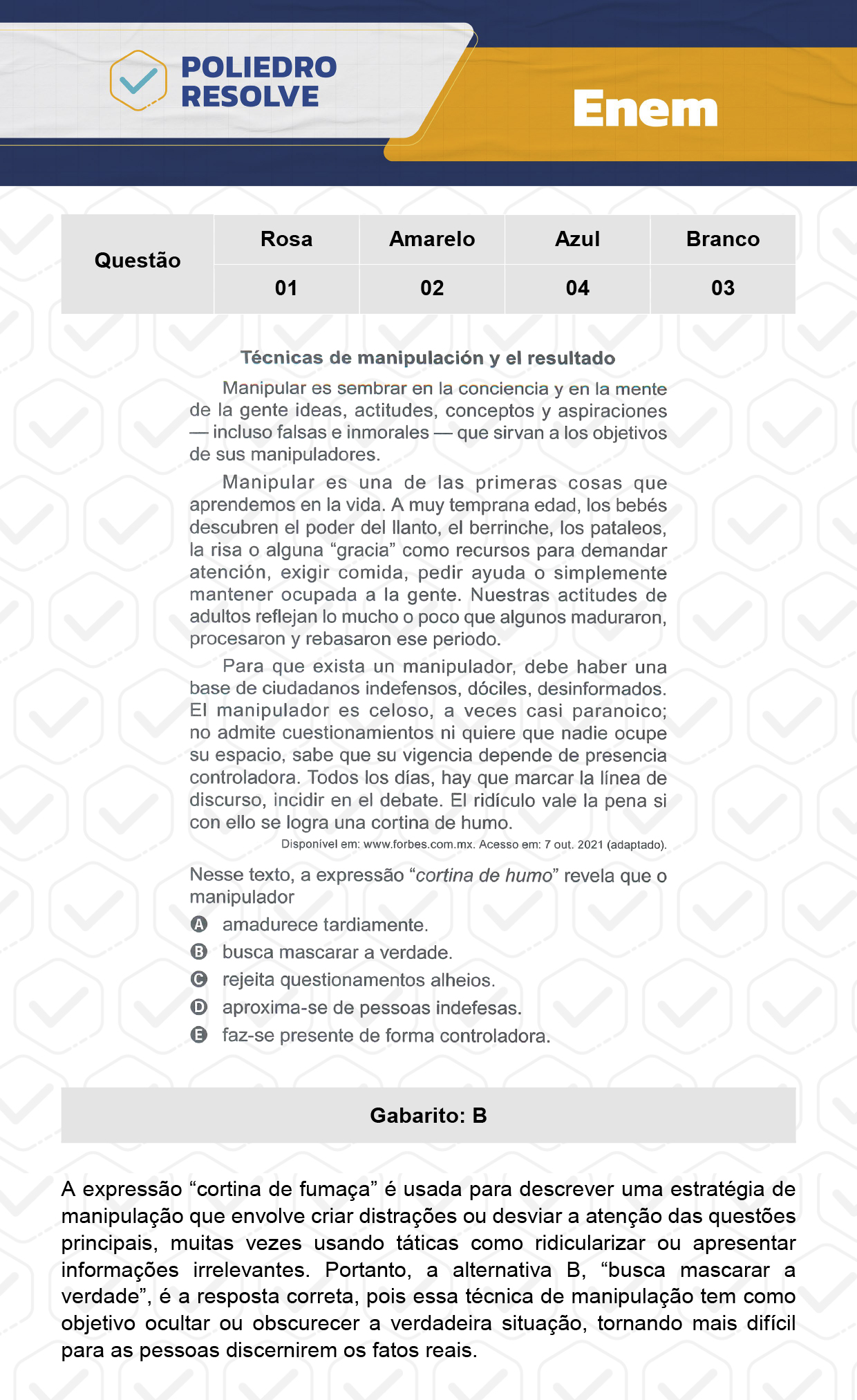 Questão 2 - Dia 1 - Prova Amarela - Enem 2023