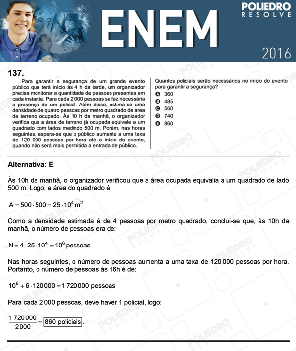 Questão 137 - 2º dia (PROVA CINZA) - ENEM 2016