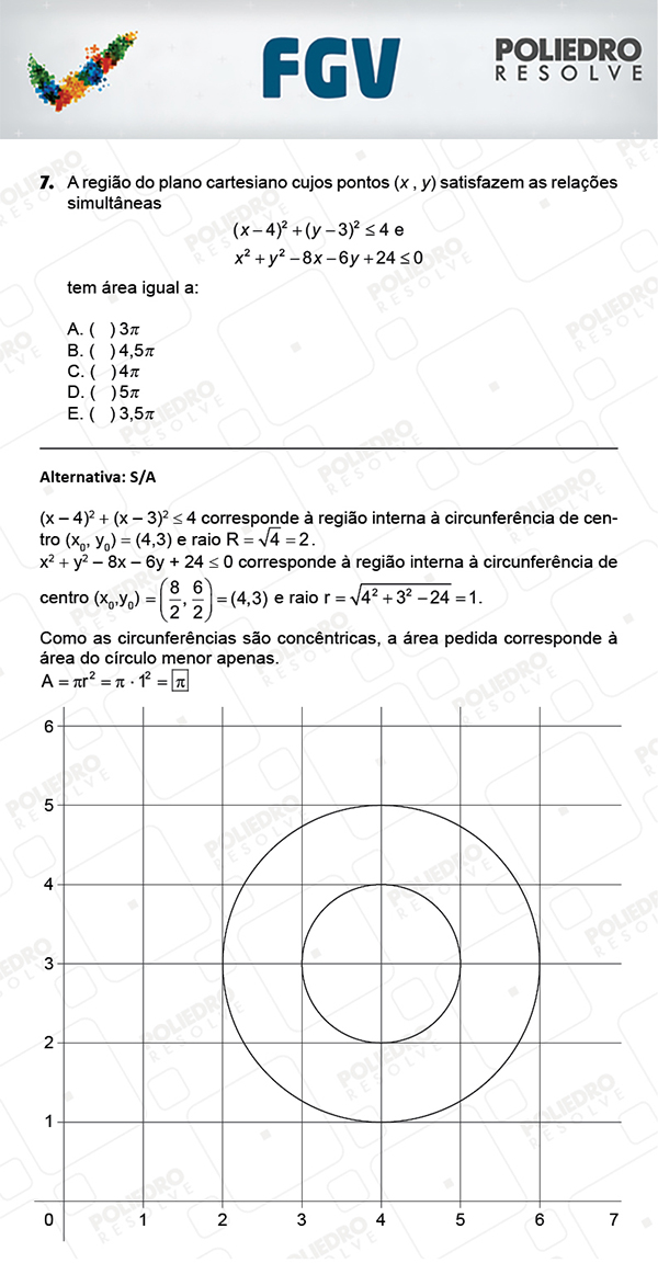 Questão 7 - Objetivas - FGV 2018