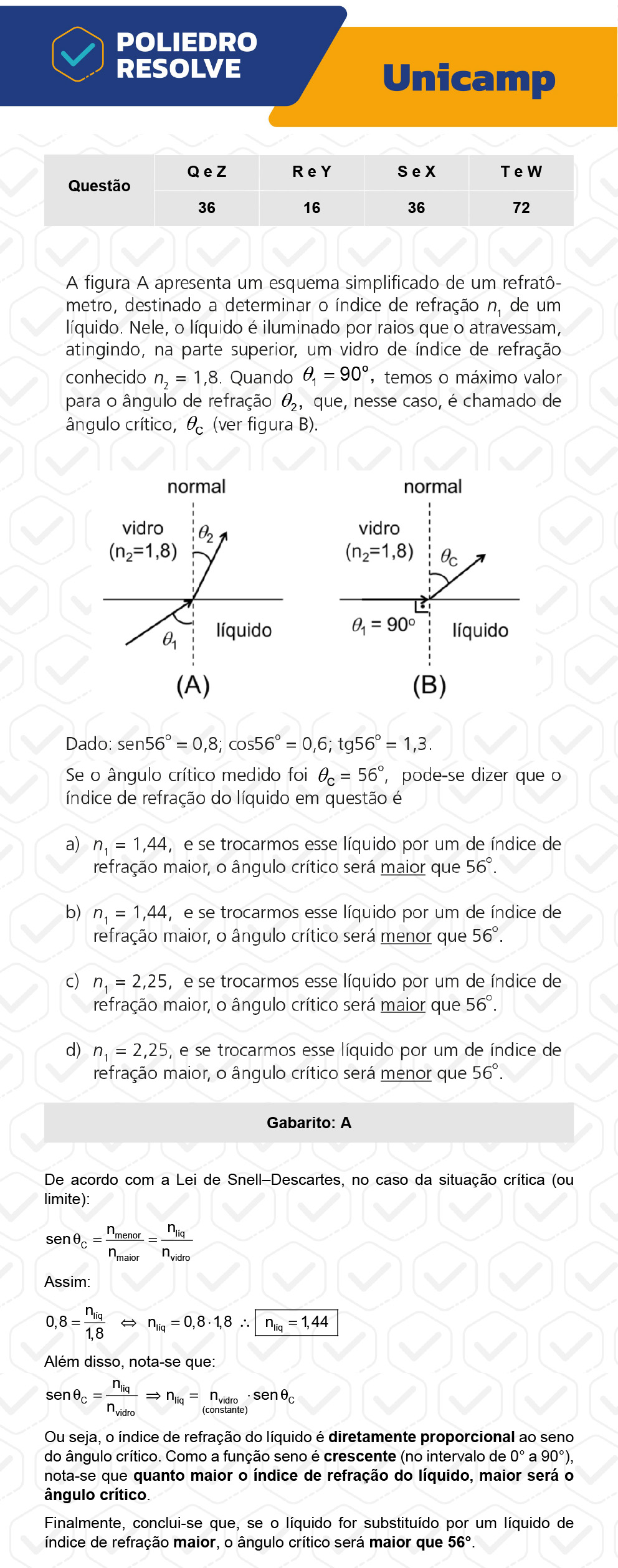 Questão 16 - 1ª Fase - 1º Dia - R e Y - UNICAMP 2023