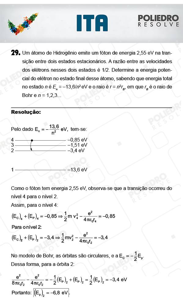 Dissertação 29 - Física - ITA 2018