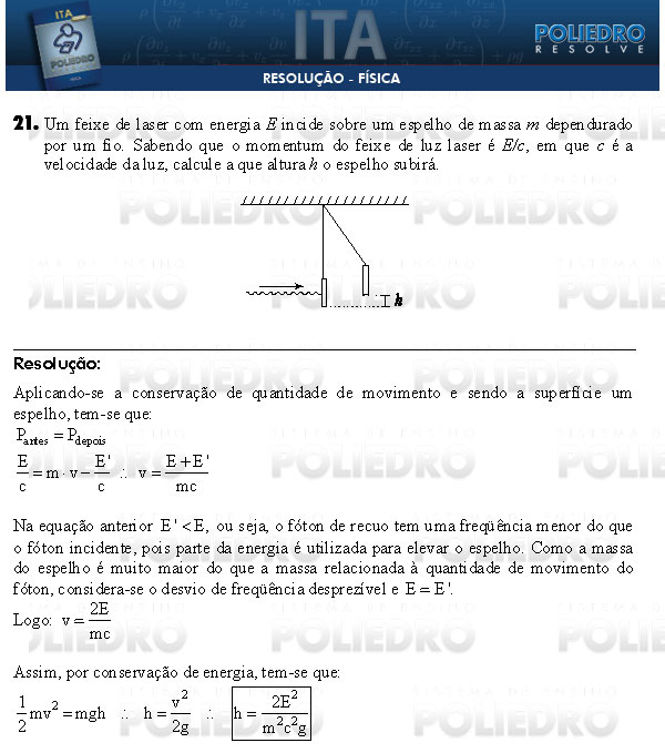 Dissertação 21 - Física - ITA 2009