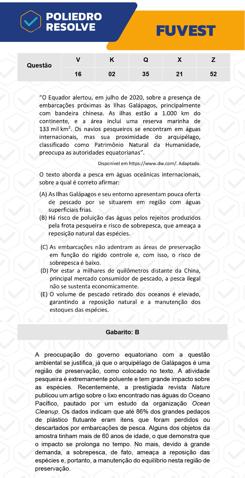 Questão 21 - 1ª Fase - Prova X - FUVEST 2023