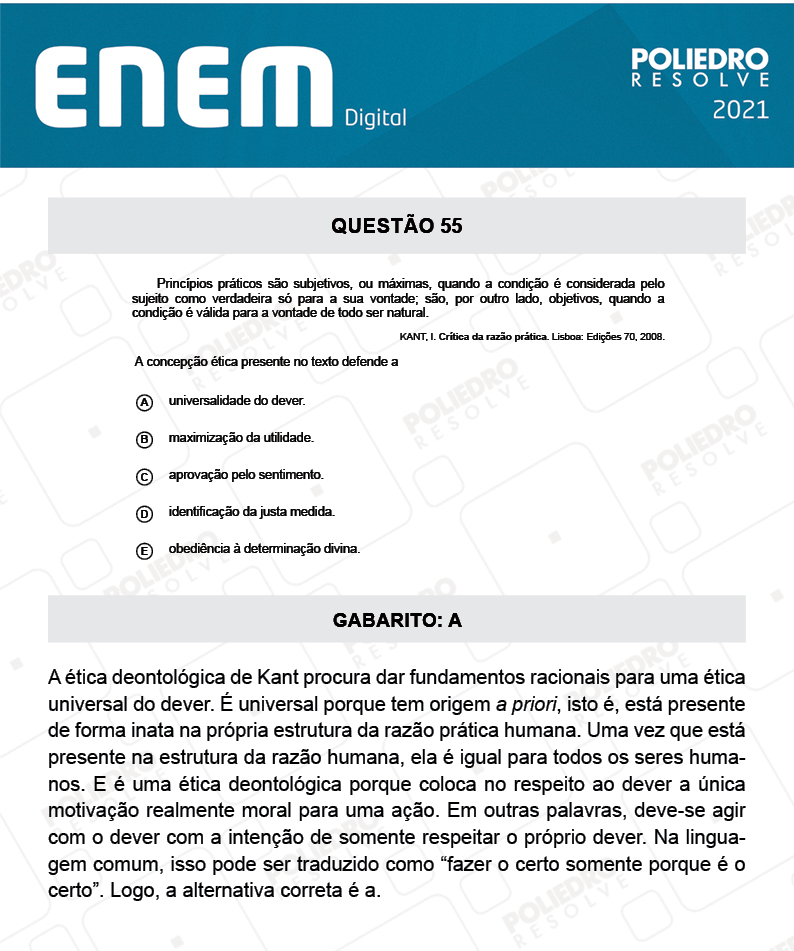 Questão 55 - 1º Dia - Prova Amarela - Espanhol - ENEM DIGITAL 2020