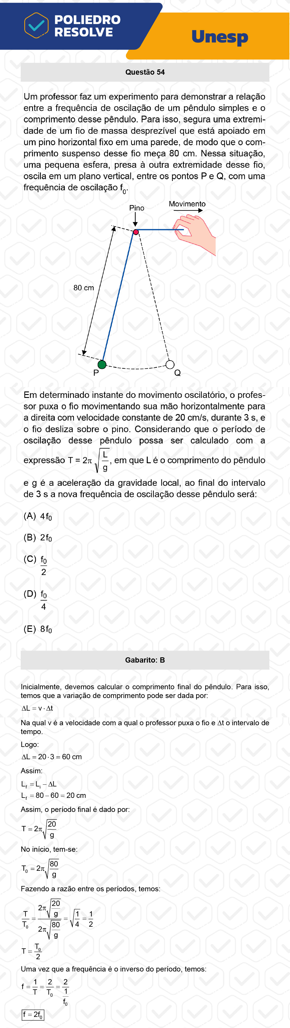 Questão 54 - 2ª Fase - UNESP 2023