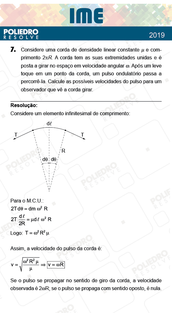 Dissertação 7 - 2ª Fase - Física - IME 2019