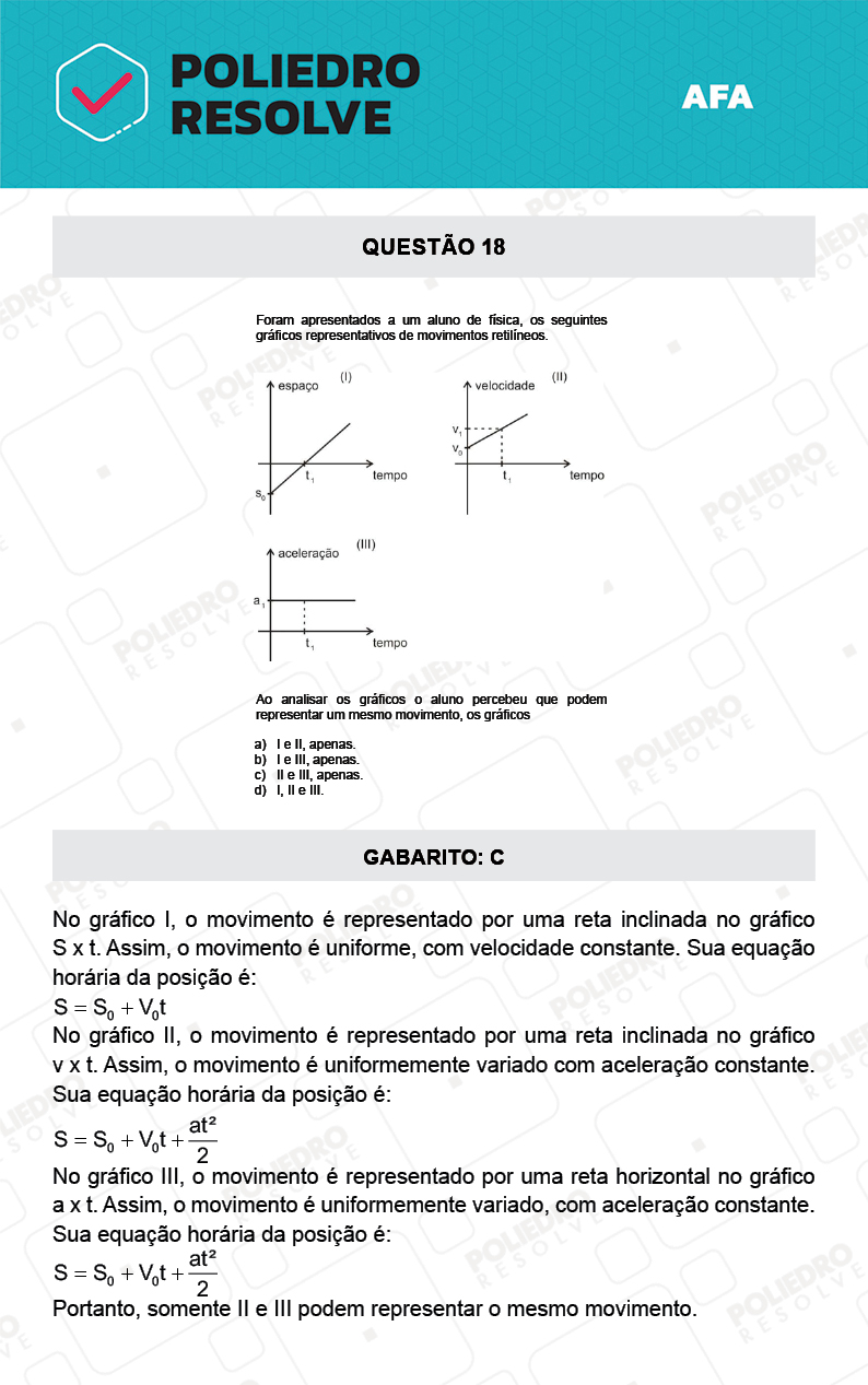 Questão 18 - Prova Modelo A - AFA 2022