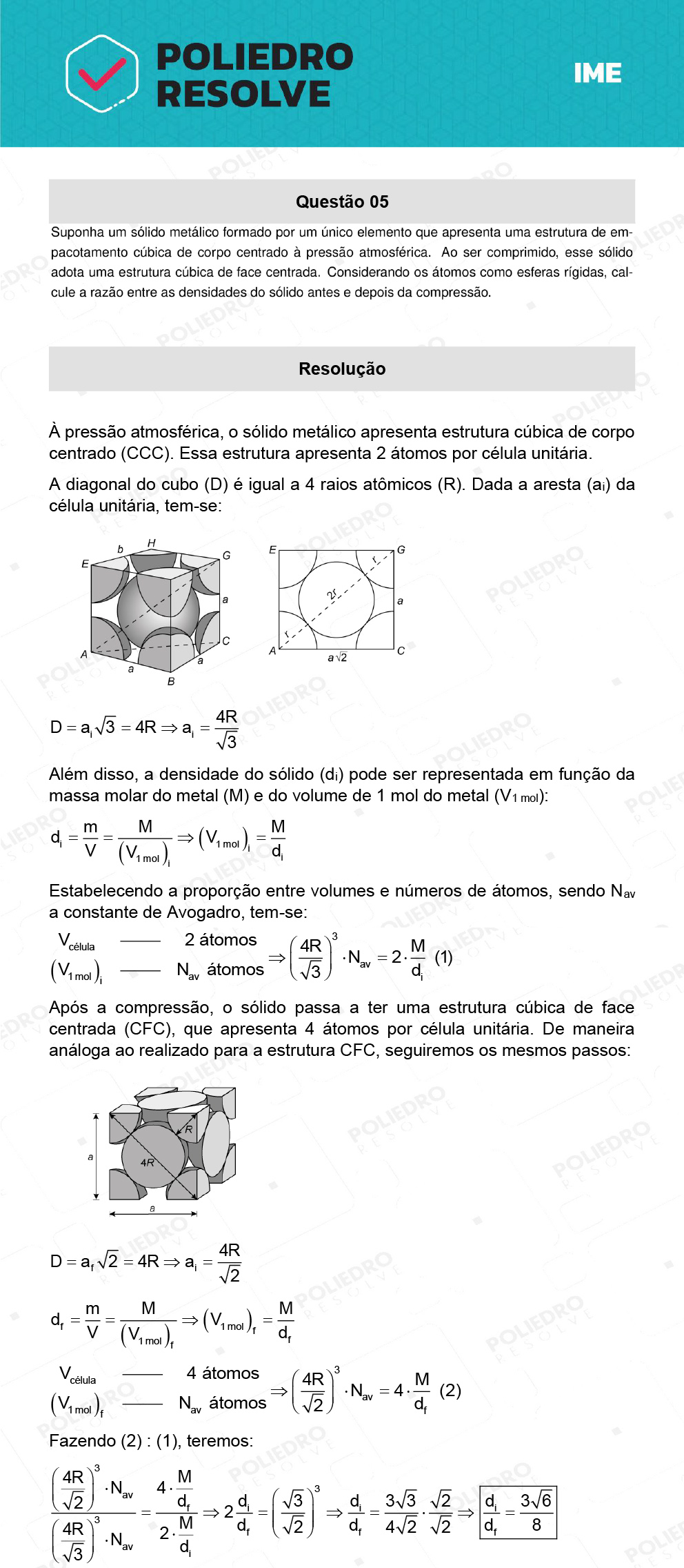 Dissertação 5 - 2ª Fase - Química - IME 2022