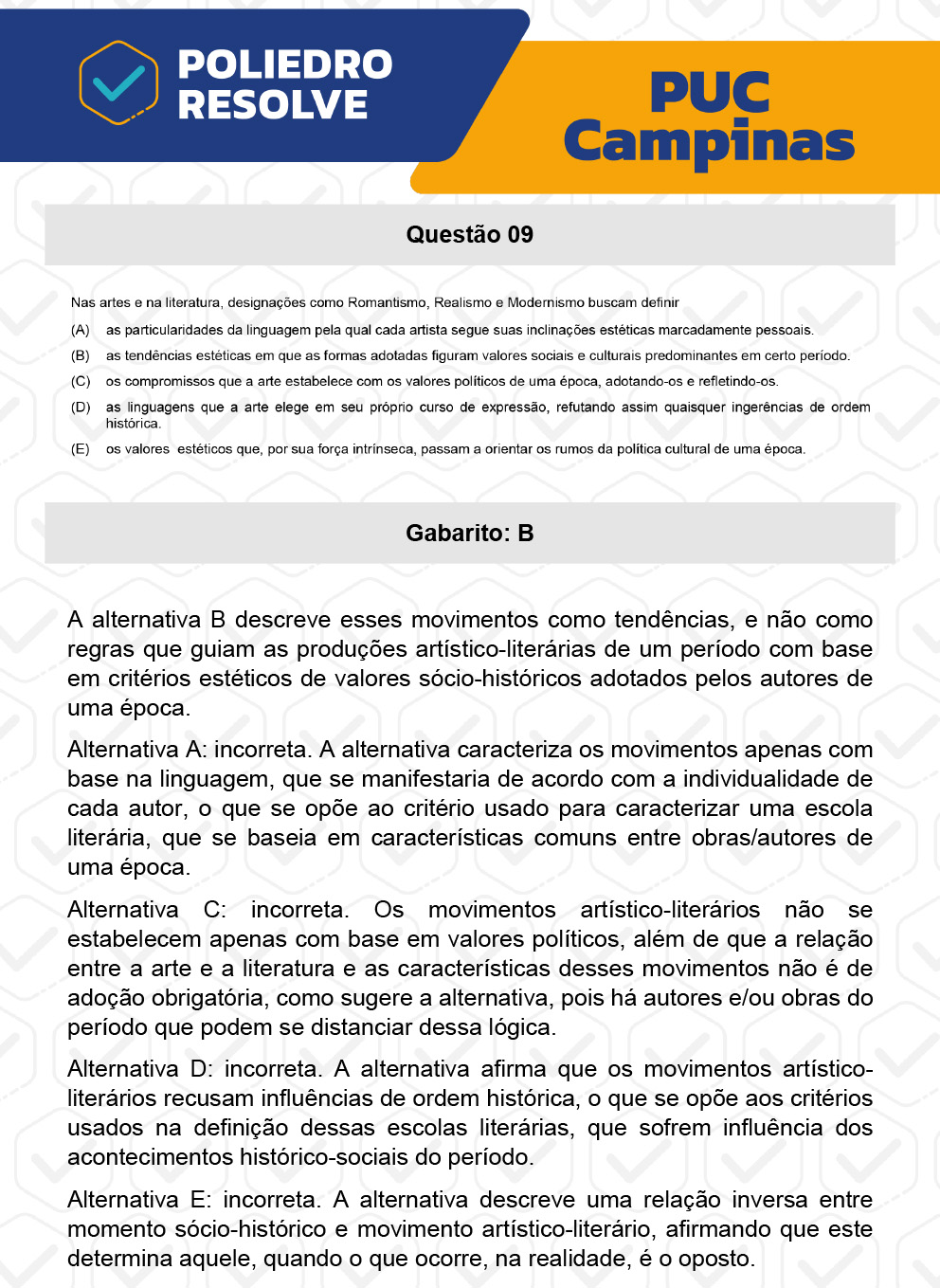 Questão 9 - Prova Geral e Medicina - PUC-Campinas 2023