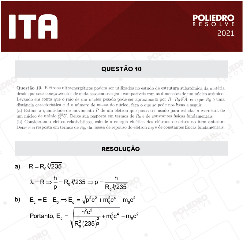 Dissertação 10 - 2ª Fase - 2º Dia - Fís/Red - ITA 2021