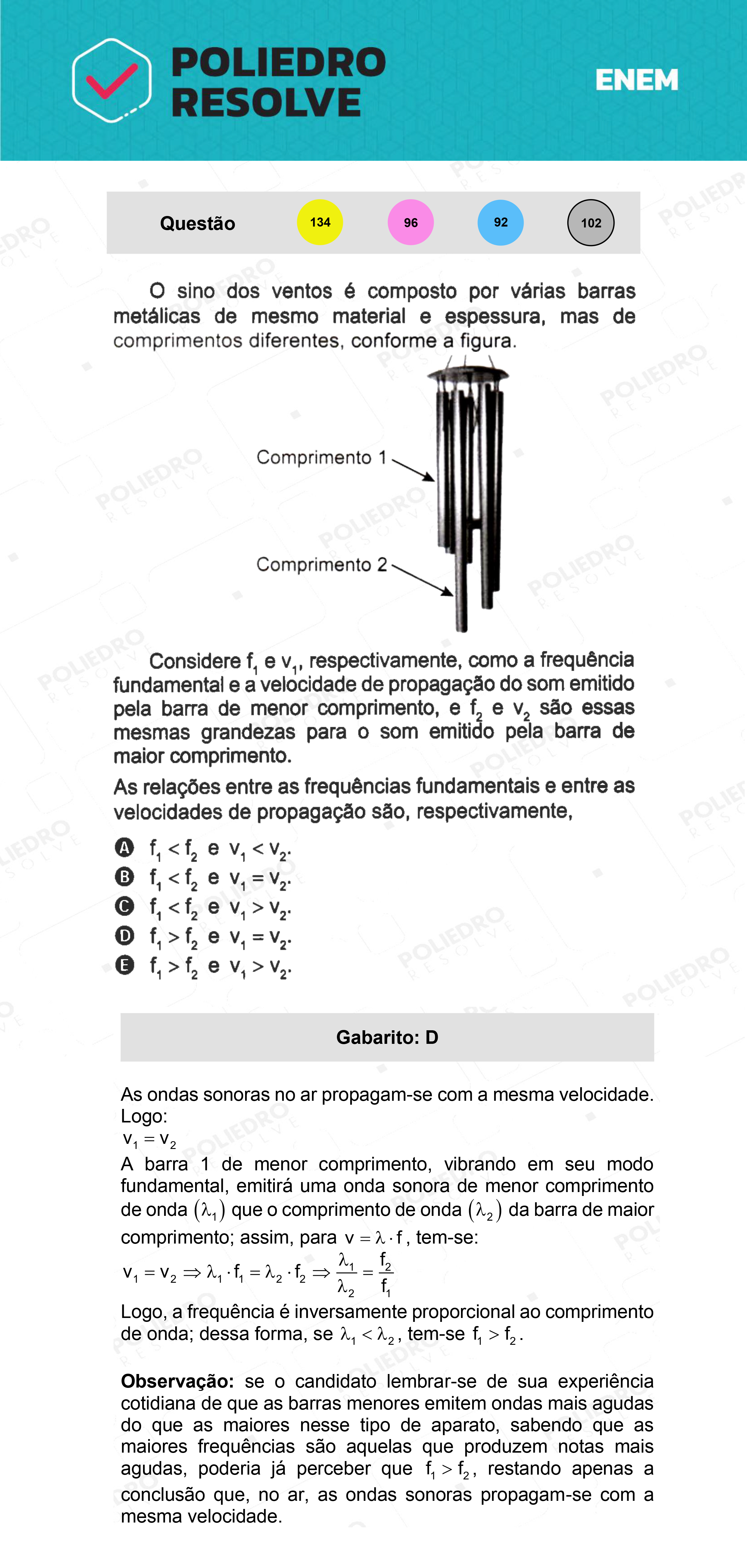 Questão 134 - 2º Dia - Prova Amarela - ENEM 2021