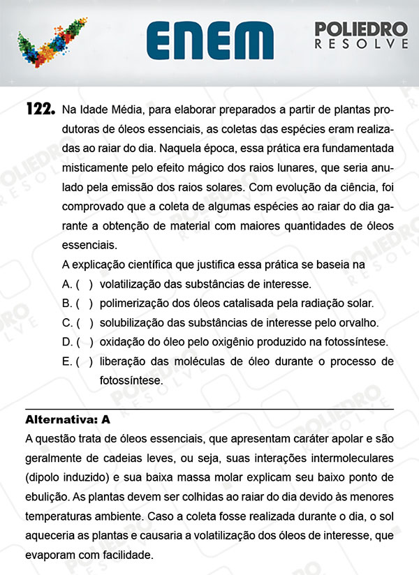 Questão 122 - 2º Dia (PROVA AMARELA) - ENEM 2017