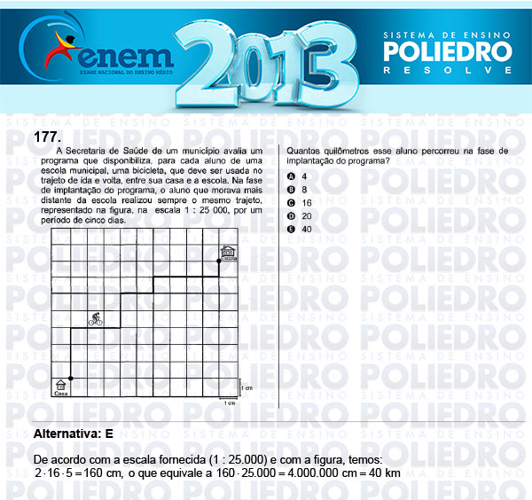 Questão 177 - Domingo (Prova Cinza) - ENEM 2013