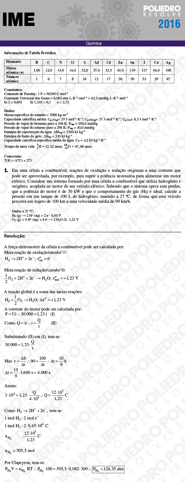 Dissertação 1 - Química - IME 2016