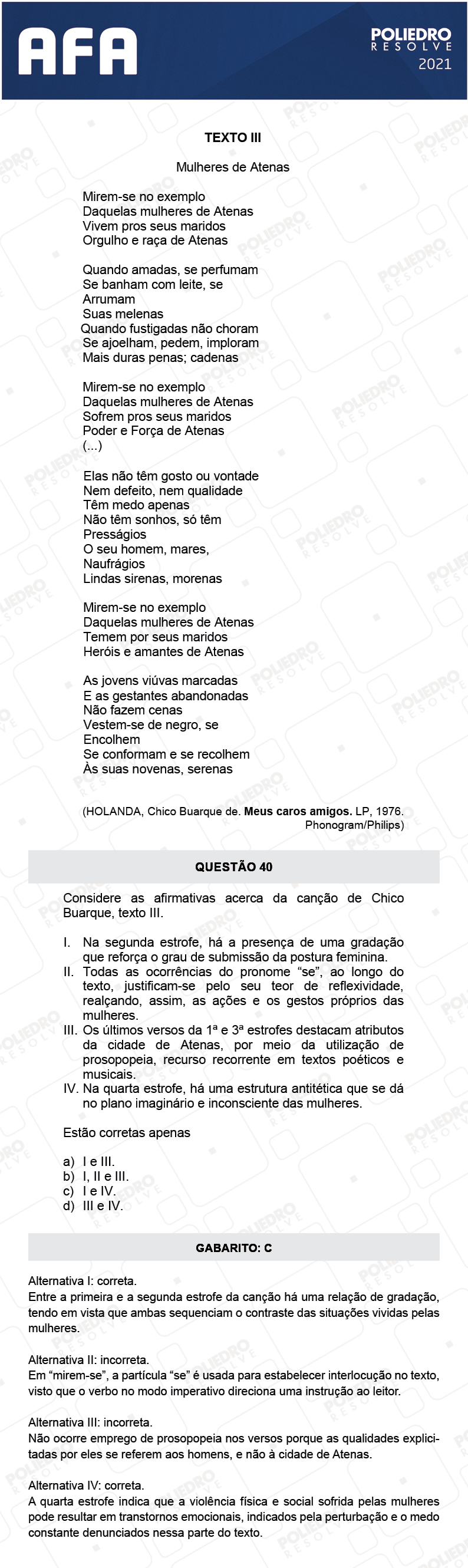 Questão 40 - Prova Modelo A - AFA 2021