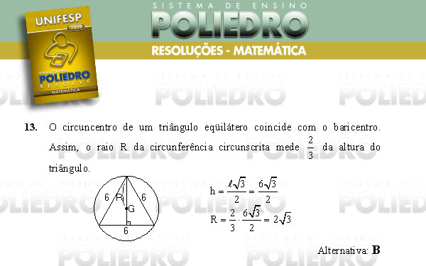 Questão 13 - Conhecimentos Gerais - UNIFESP 2008