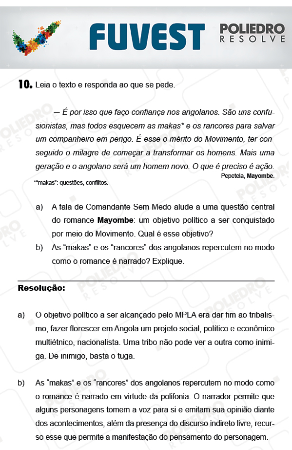 Dissertação 10 - 2ª Fase - 1º Dia - FUVEST 2018