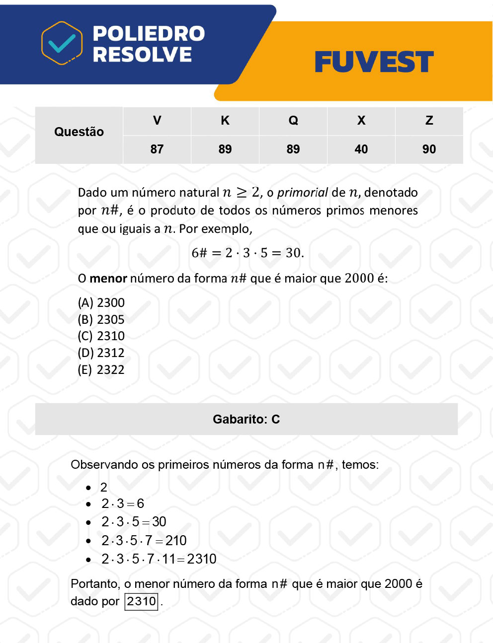 Questão 90 - 1ª Fase - Prova Z - FUVEST 2023