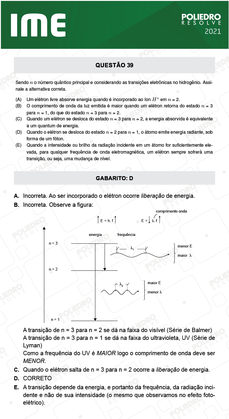 Questão 39 - 1ª FASE - IME 2021