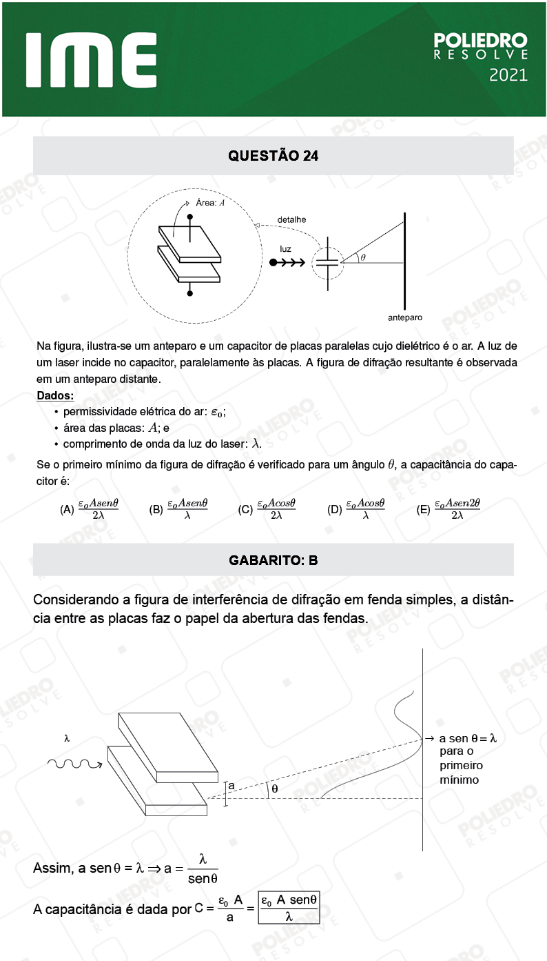 Questão 24 - 1ª FASE - IME 2021