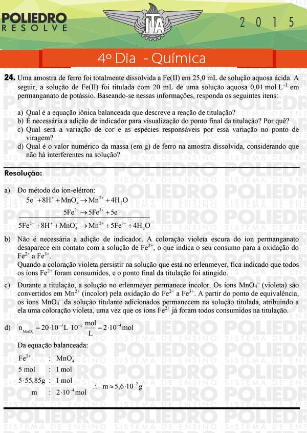 Dissertação 24 - Química - ITA 2015