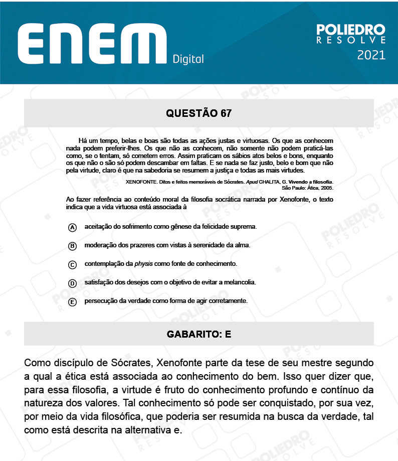 Questão 67 - 1º Dia - Prova Branca - Espanhol - ENEM DIGITAL 2020