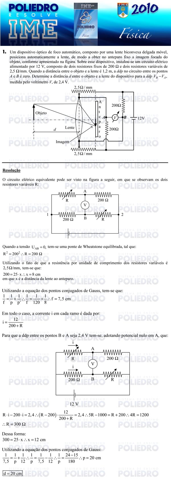 Dissertação 1 - Física - IME 2010