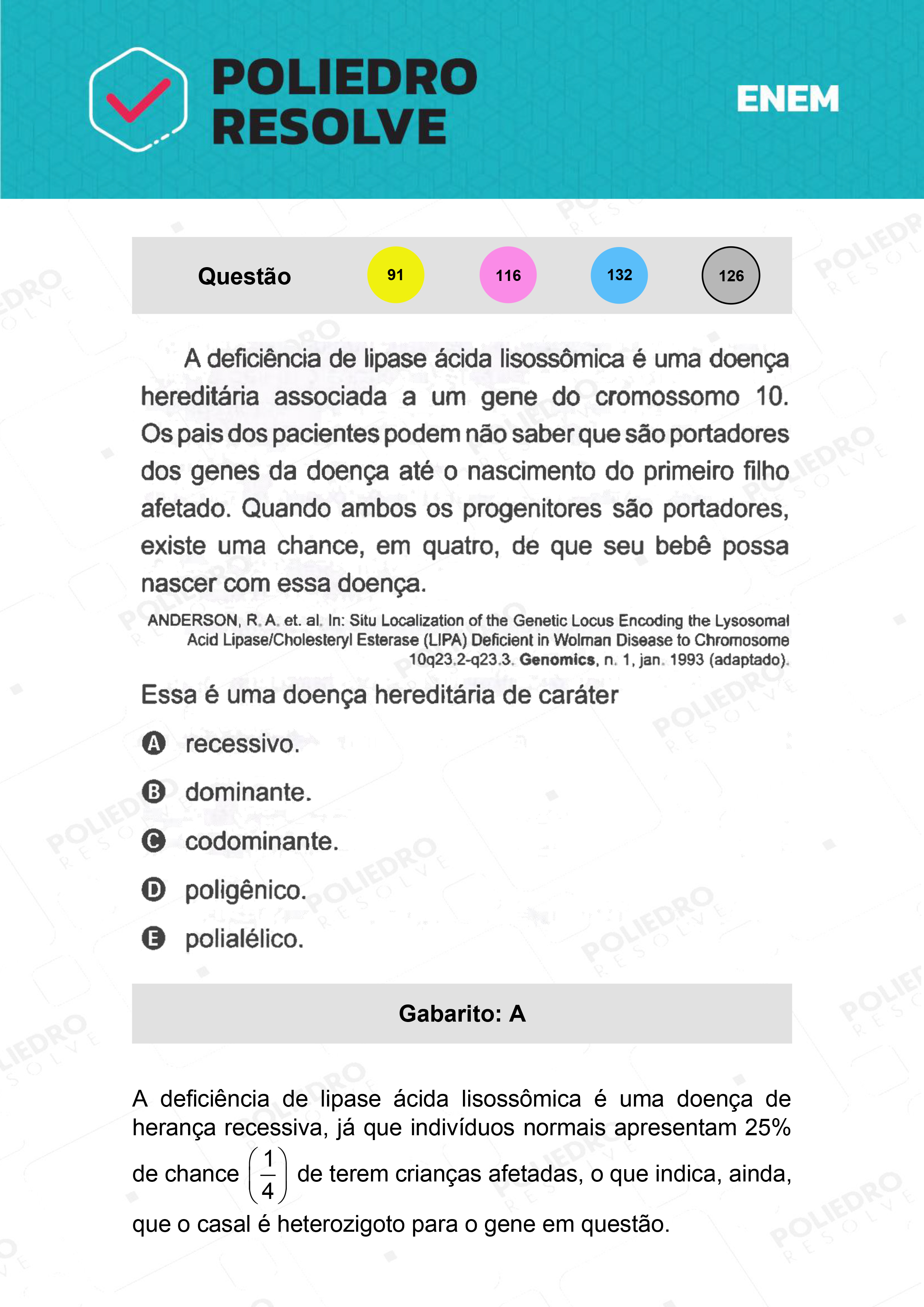 Questão 116 - 2º Dia - Prova Rosa - ENEM 2021