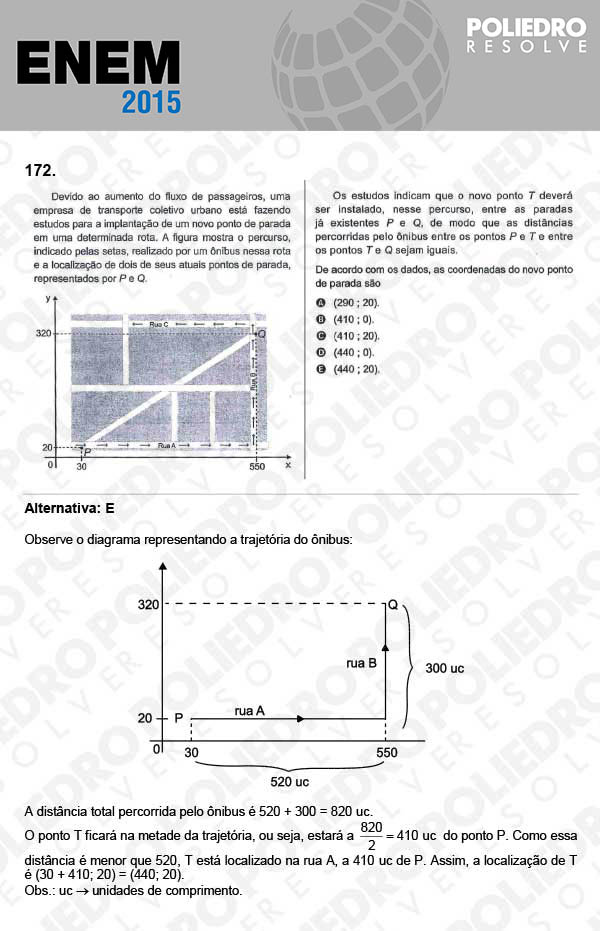 Questão 172 - Domingo (Prova Azul) - ENEM 2015