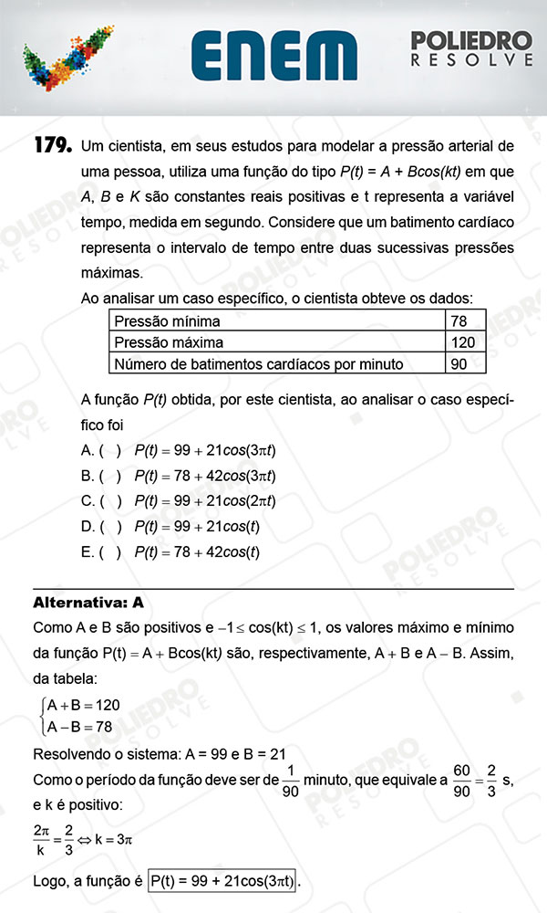 Questão 179 - 2º Dia (PROVA AMARELA) - ENEM 2017