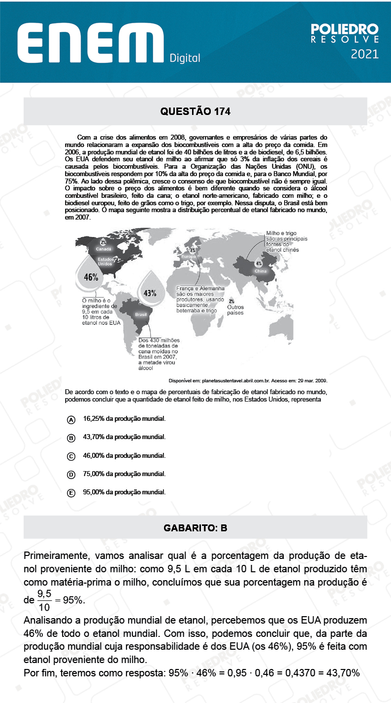 Questão 174 - 2º Dia - Prova Cinza - ENEM DIGITAL 2020