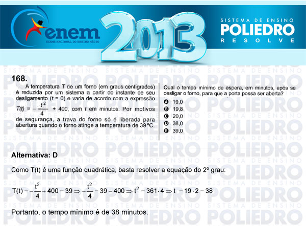 Questão 168 - Domingo (Prova Cinza) - ENEM 2013