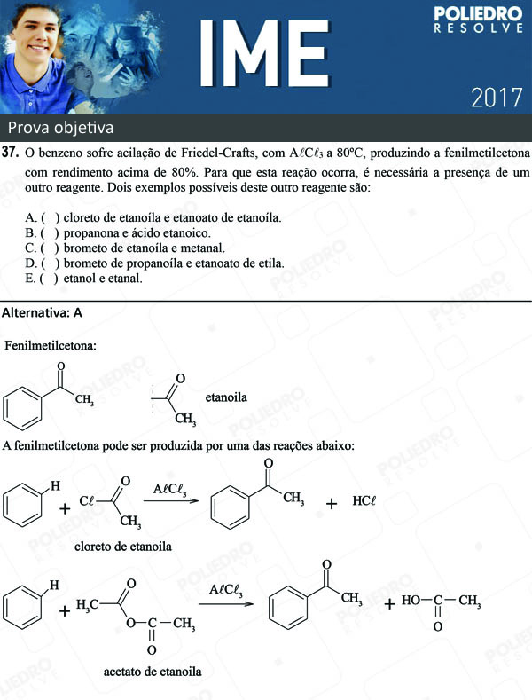 Questão 37 - 1ª Fase - Objetiva - IME 2017