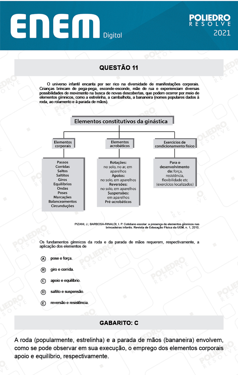 Questão 11 - 1º Dia - Prova Amarela - Espanhol - ENEM DIGITAL 2020