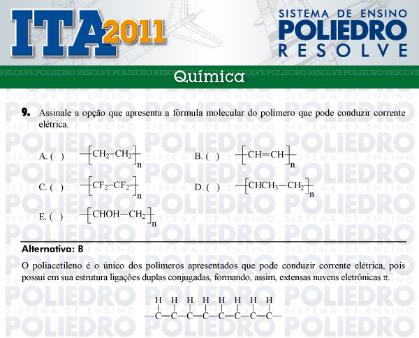 Questão 9 - Química - ITA 2011