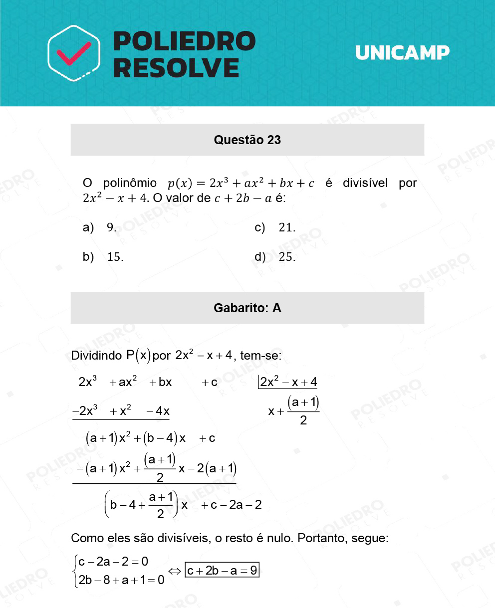 Questão 23 - 1ª Fase - 1º Dia - T e Y - UNICAMP 2022