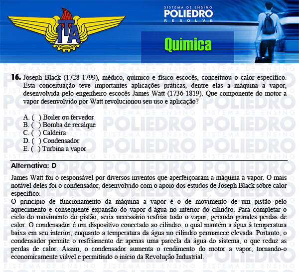 Questão 16 - Química - ITA 2014