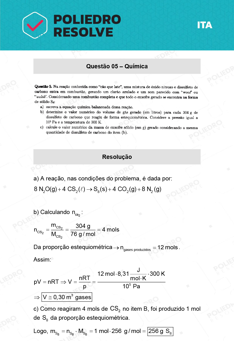 Dissertação 5 - 2ª Fase - 1º Dia - ITA 2022