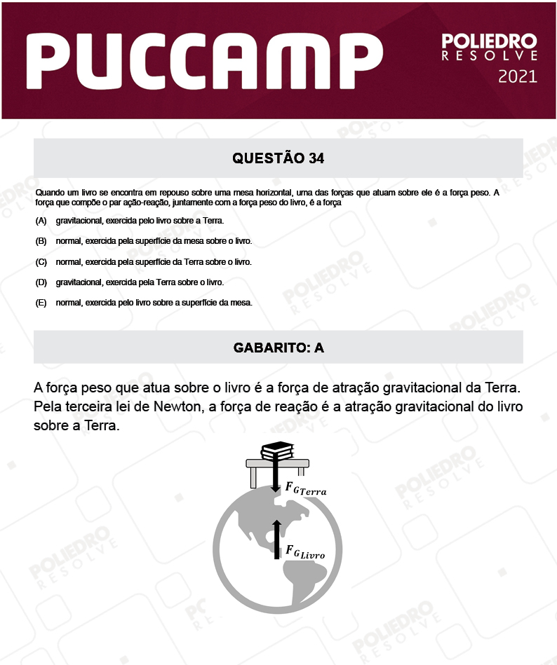 Questão 34 - Direito - PUC-Campinas 2021