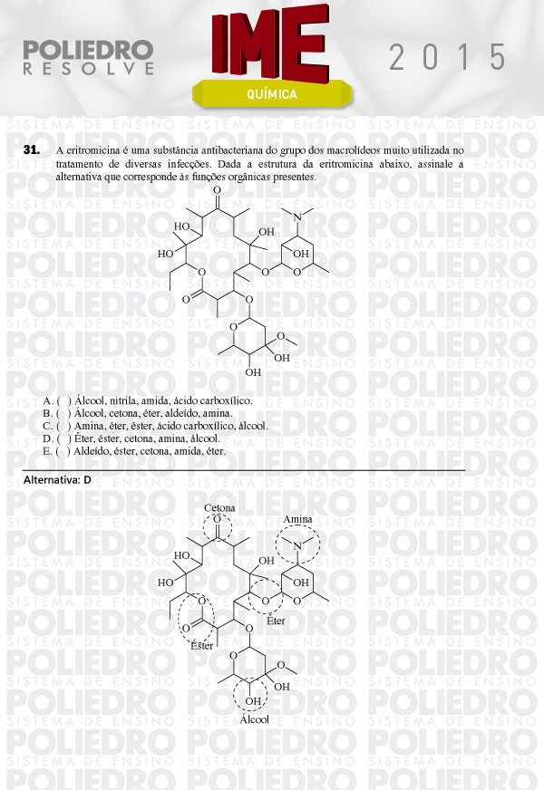 Questão 31 - Objetiva - IME 2015