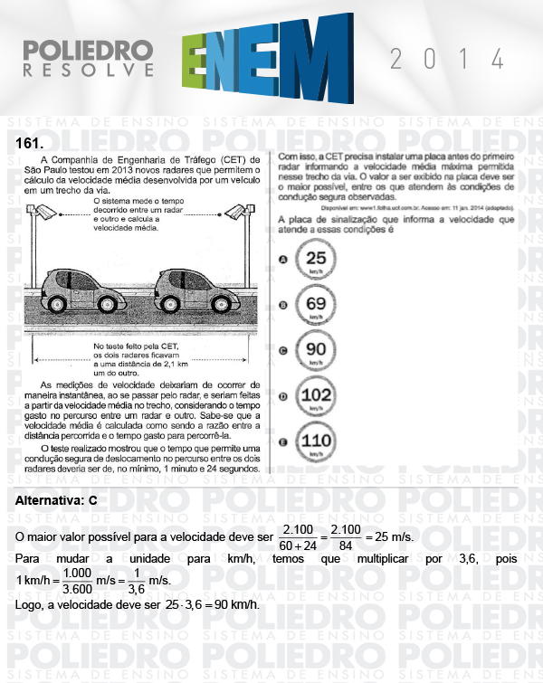 Questão 161 - Domingo (Prova Cinza) - ENEM 2014